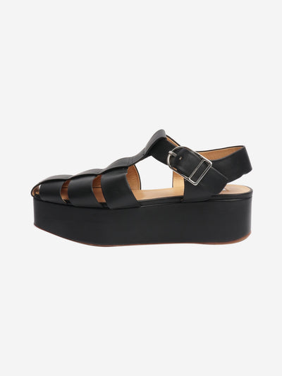 Black Lynn platform sandals - size EU 39 Flat Sandals Gabriela Hearst 