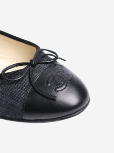 Chanel Indigo denim ballet flats - size EU 37.5