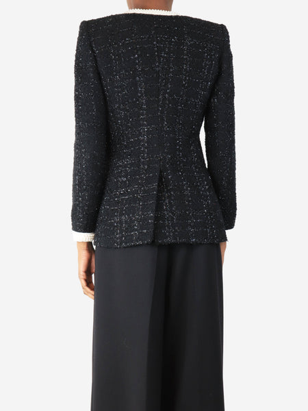 Black boucle jacket - size XS alternate image