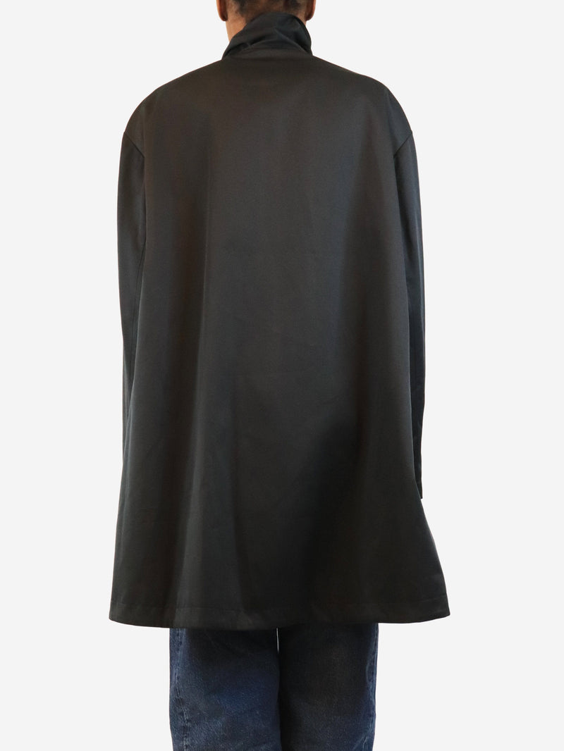 Navy tech funnel neck parka jacket - size UK 6 Coats & Jackets Scanlan Theodore 