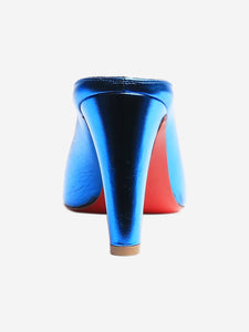 Christian Louboutin Blue Filketta metallica heels - size EU 39 (UK 6)