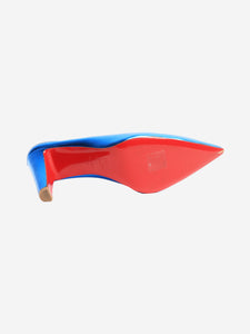 Christian Louboutin Blue Filketta metallica heels - size EU 39 (UK 6)