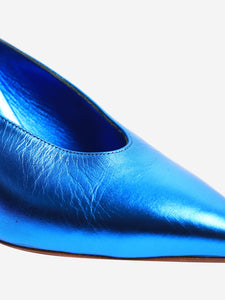 Christian Louboutin Blue Filketta metallica heels - size EU 39 (UK 6)
