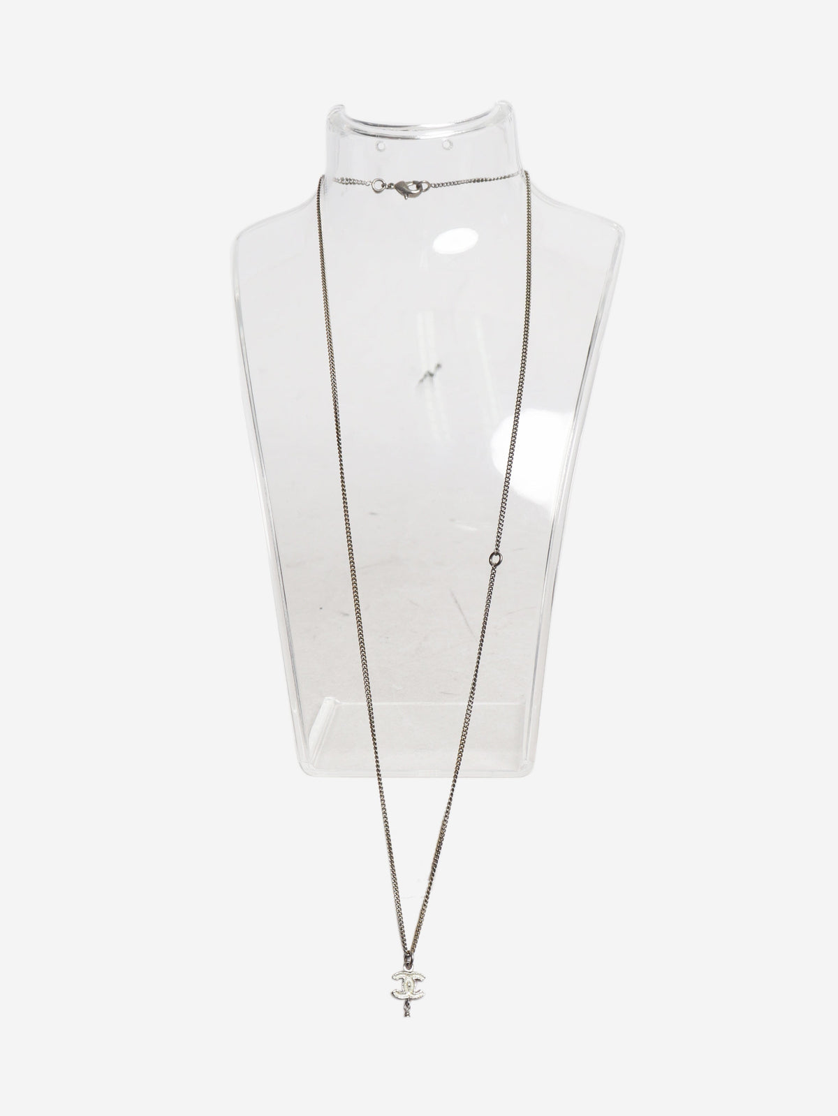 Silver Coco Mark B10A necklace Necklaces Chanel 