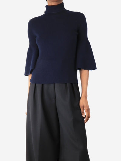 Navy blue flare-sleeved jumper - size XS Knitwear The Row 