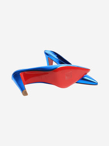 Christian Louboutin Blue Filketta metallica heels - size EU 39 (UK 6)