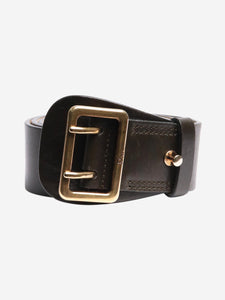 Christian Dior Black leather belt