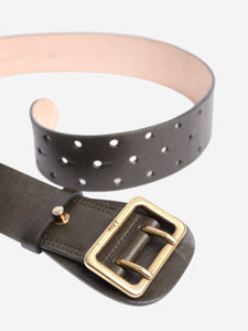 Christian Dior Black leather belt