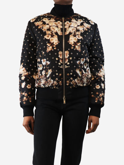Floral diamante embellished bomber jacket - size UK 8 Coats & Jackets Givenchy 