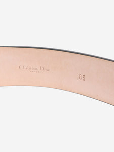 Christian Dior Black leather belt