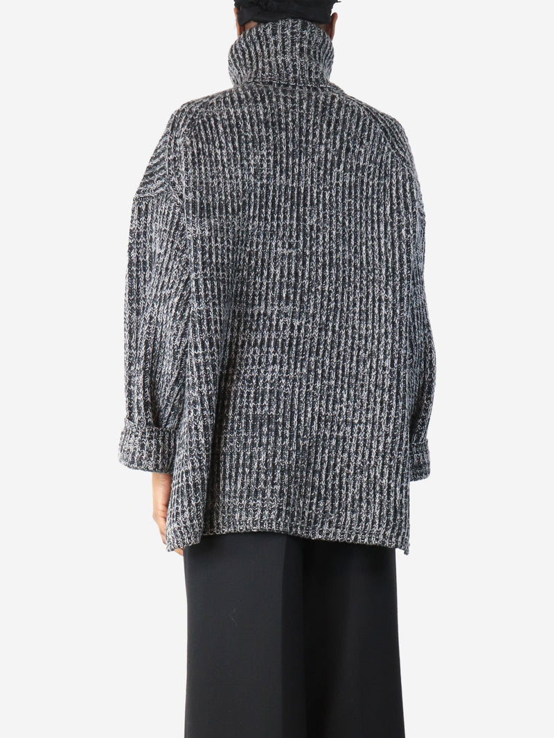 Black and grey chunky knit jumper - size XS Knitwear Acne Studios 