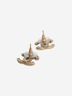 Gold Coco Mark 10A earrings Earrings Chanel 