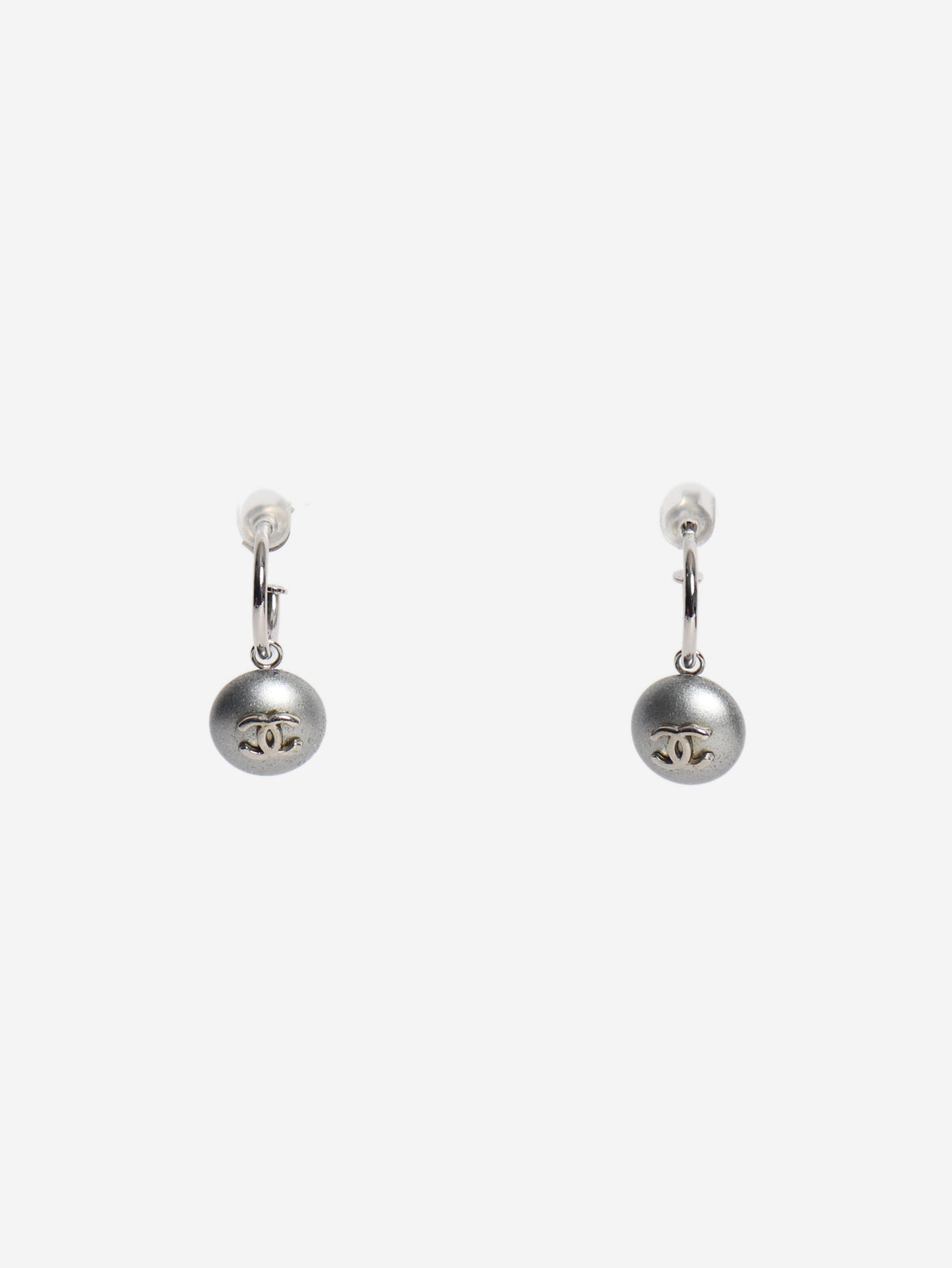 Silver Coco Mark 99P earrings Earrings Chanel 