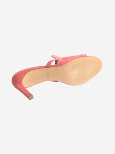 Hermes Pink suede Kelly sandals - size EU 38