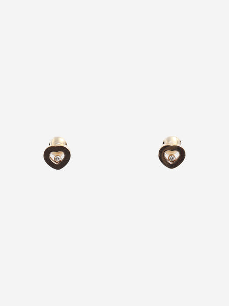 18k Gold Happy Diamonds Icons Heart earrings product image