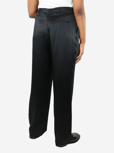 Joseph Black high-waisted silk trousers - size UK 16