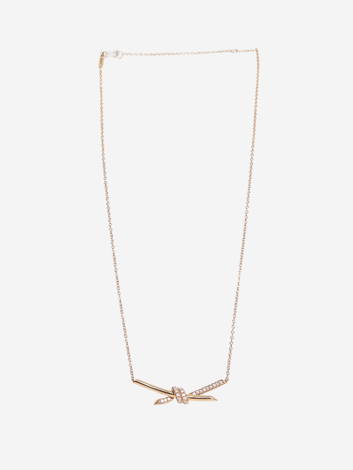 18k Rose gold knot pendant Necklaces Tiffany & Co. 