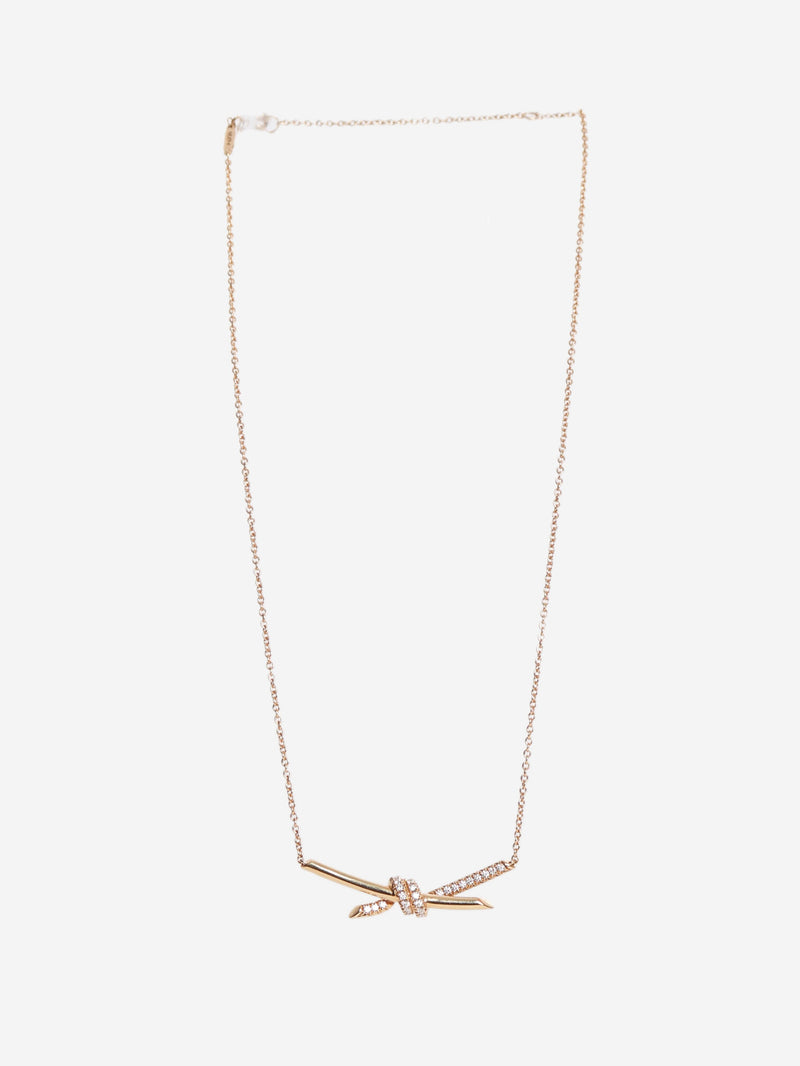 18k Rose gold knot pendant Necklaces Tiffany & Co. 