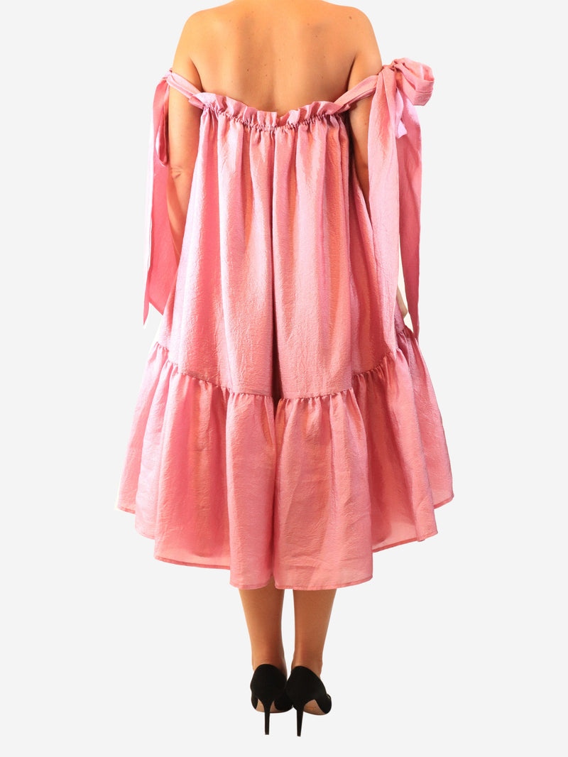 Pink tiered bubble dress - size S Dresses Stine Goya 