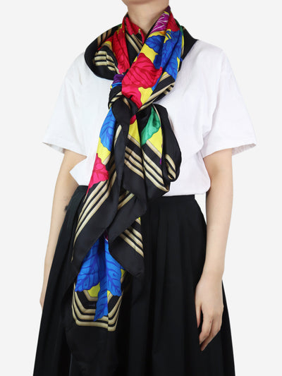 Multicoloured bird printed scarf Scarves Hermes 