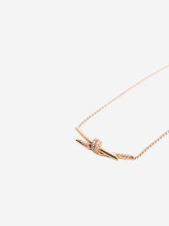 18k Rose gold knot pendant Necklaces Tiffany & Co. 