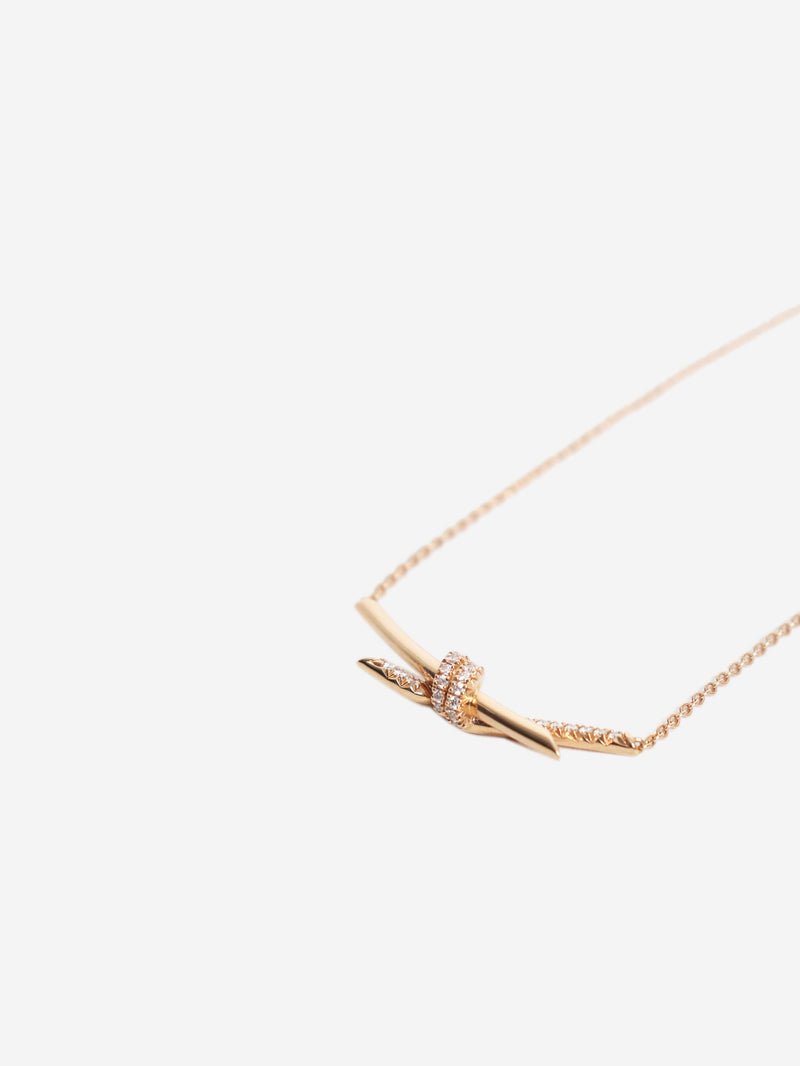 18k Rose gold knot pendant Necklaces Tiffany & Co. 