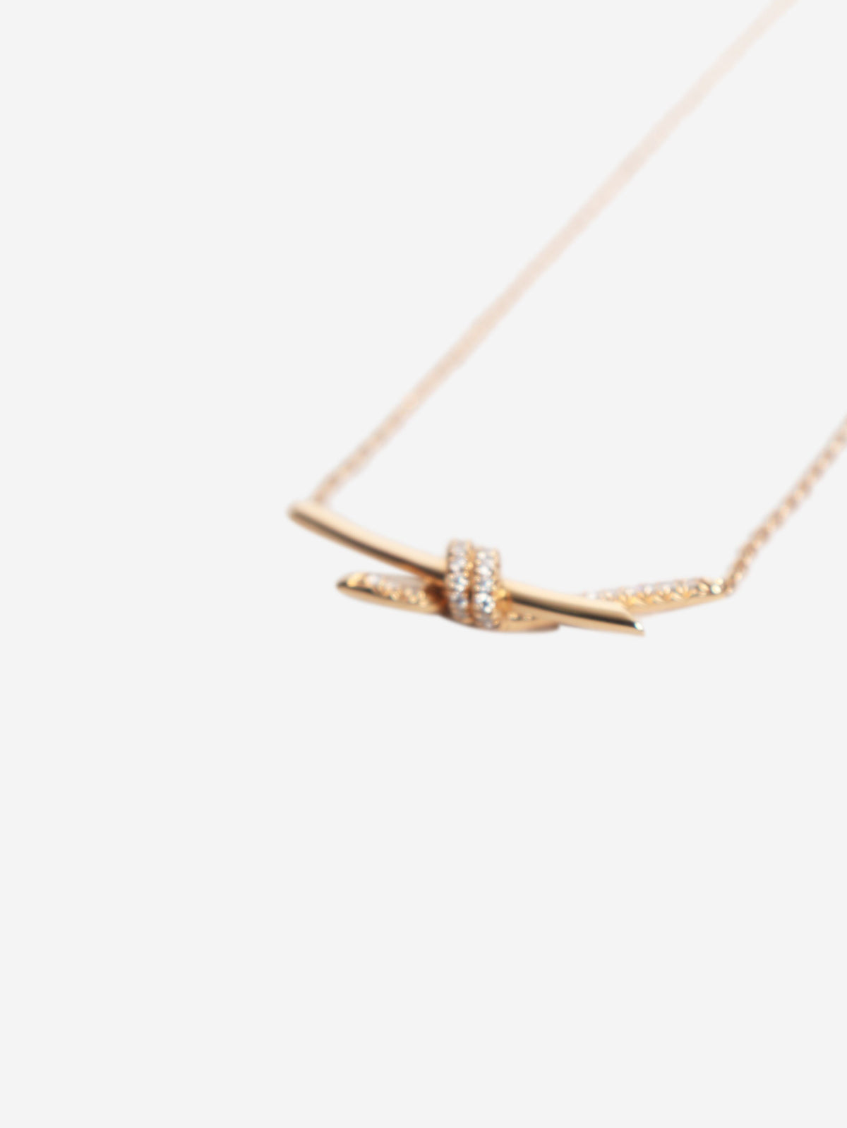 18k Rose gold knot pendant Necklaces Tiffany & Co. 