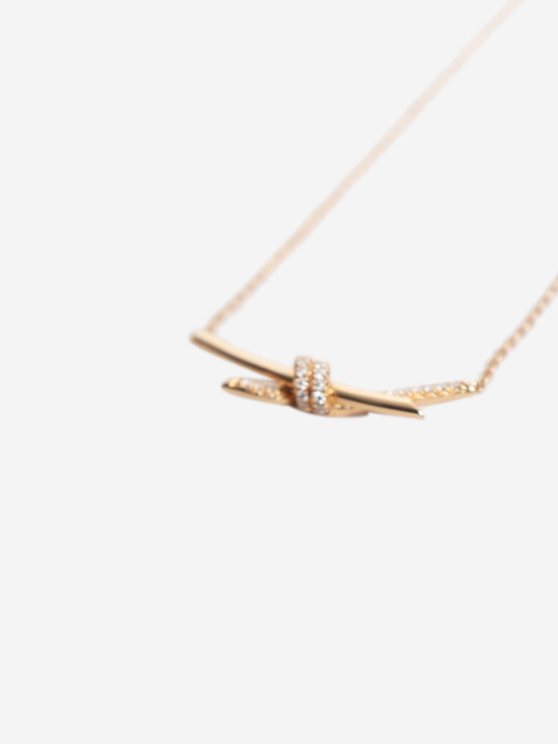 18k Rose gold knot pendant Necklaces Tiffany & Co. 