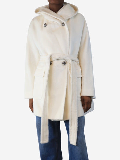 White alpaca-blend coat - size UK 6 Coats & Jackets Tagliatore 
