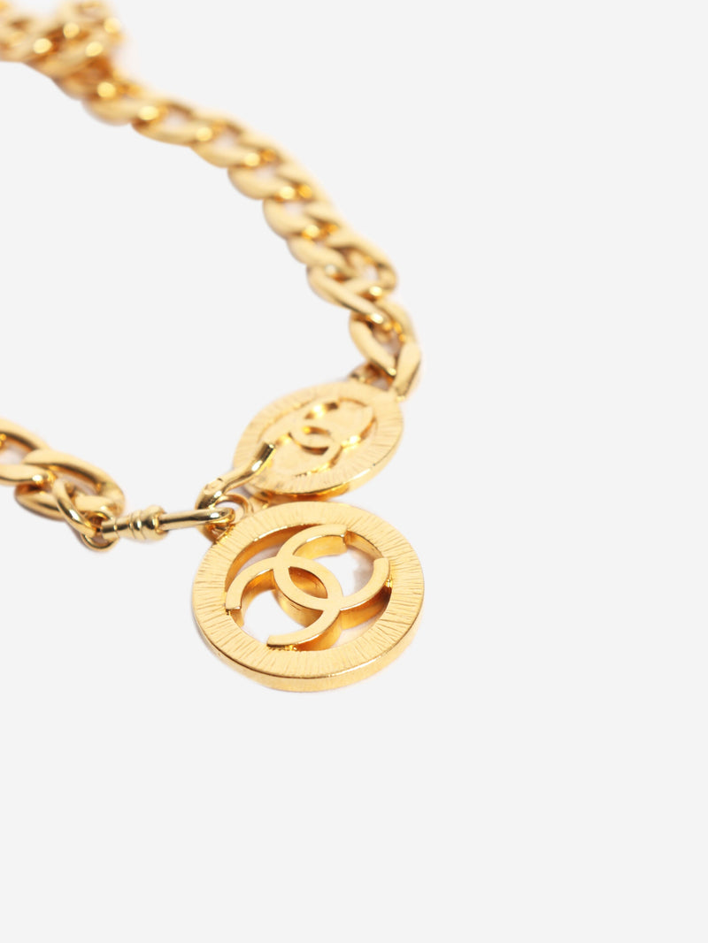 Gold Coco Mark chain belt