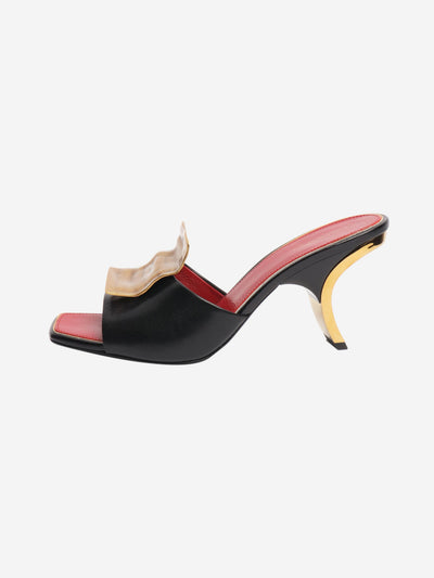 Black Patos leather mules - size EU 38.5 Heels Tory Burch 