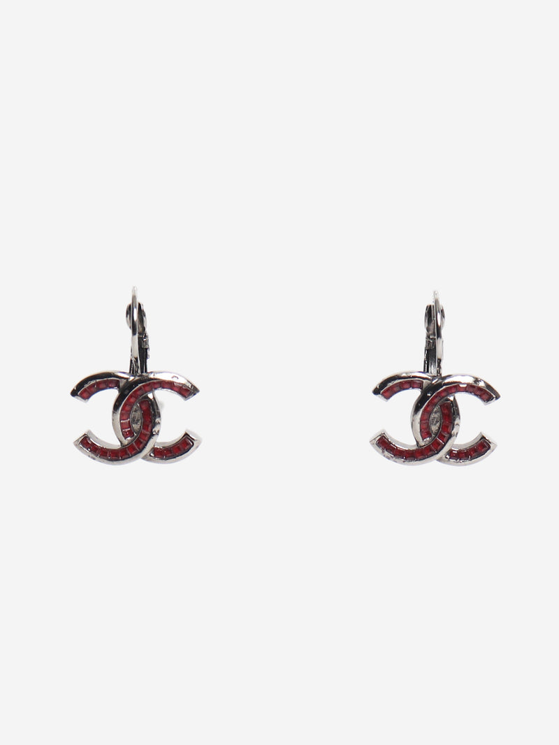 Silver Coco Mark 17B earrings Earrings Chanel 