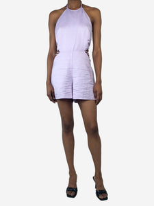 Jonathan Simkhai Lilac halterneck playsuit - size S