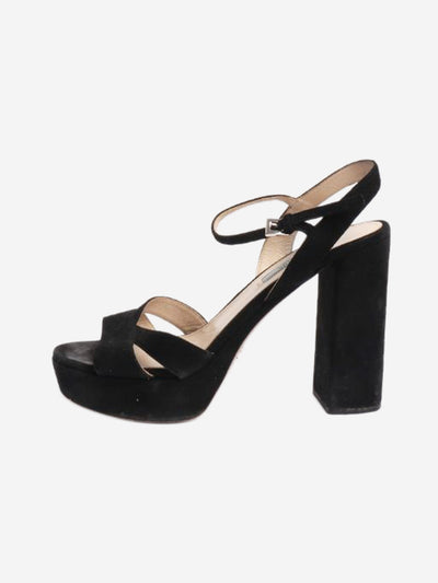Black suede platform heels - size EU 39.5 (UK 6.5) Heels Prada 