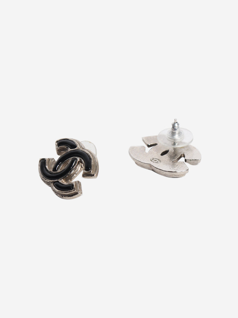 Silver Coco Mark 17B earrings Earrings Chanel 