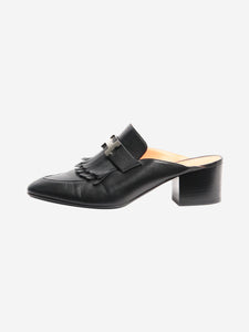 Hermes Black Tuileries mules - size EU 38