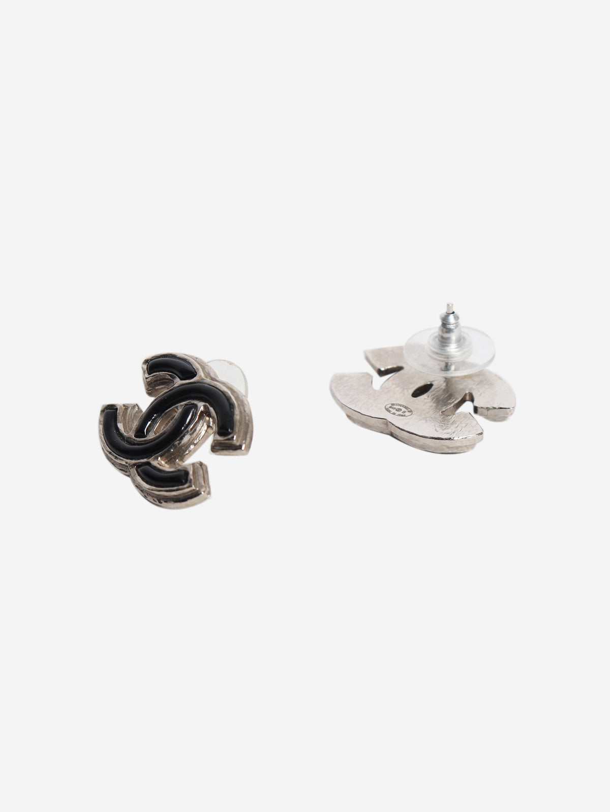 Silver Coco Mark earrings Earrings Chanel 