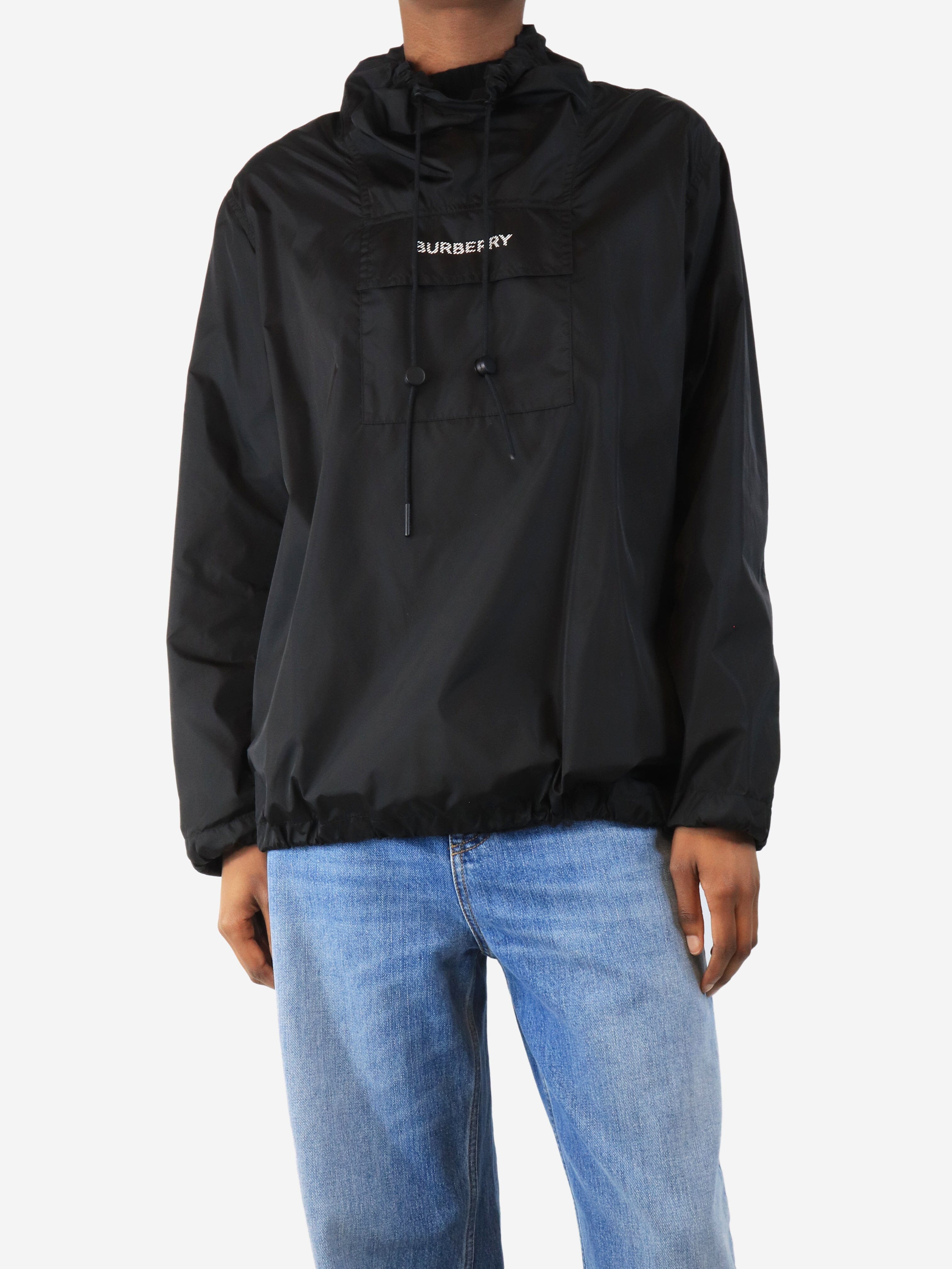 Black nylon pullover - size UK 4 Coats & Jackets Burberry 