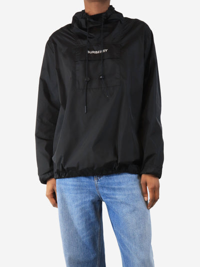 Black nylon pullover - size UK 4 Coats & Jackets Burberry 