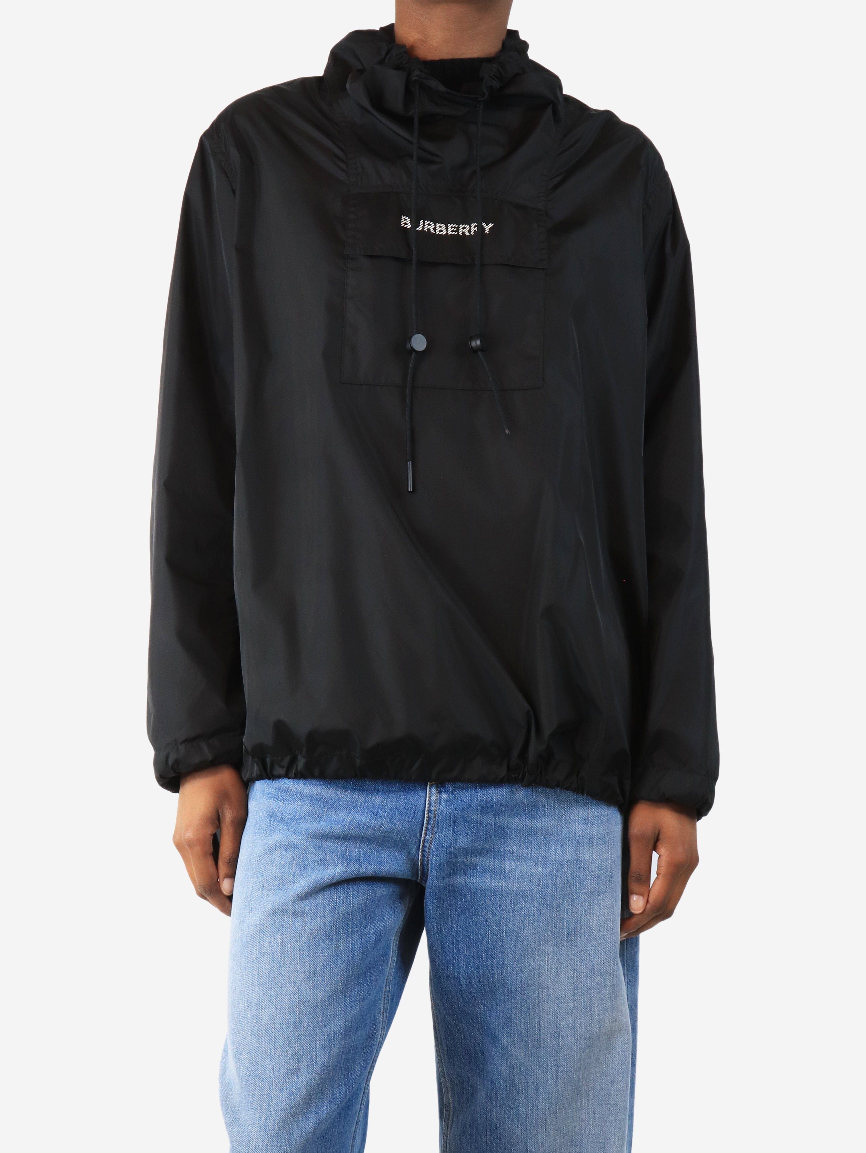 Black nylon pullover - size UK 4 Coats & Jackets Burberry 