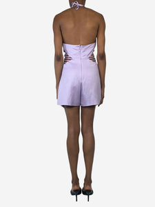 Jonathan Simkhai Lilac halterneck playsuit - size S