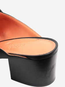 Hermes Black Tuileries mules - size EU 38