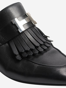 Hermes Black Tuileries mules - size EU 38
