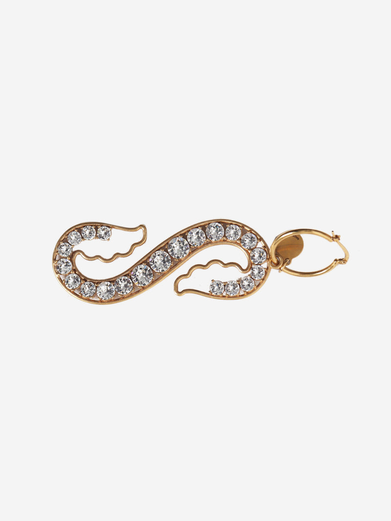 Gold crystal-embellished earring Earrings Stella McCartney 