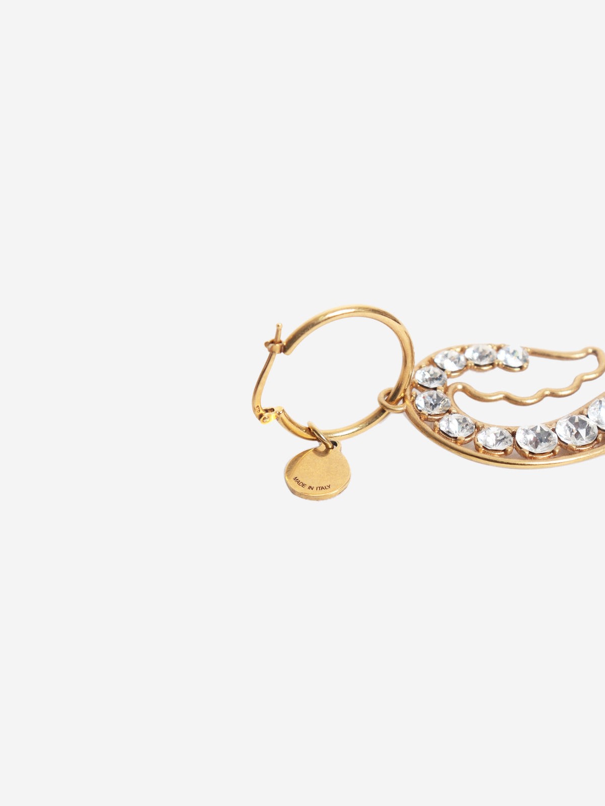 Gold crystal-embellished earring Earrings Stella McCartney 