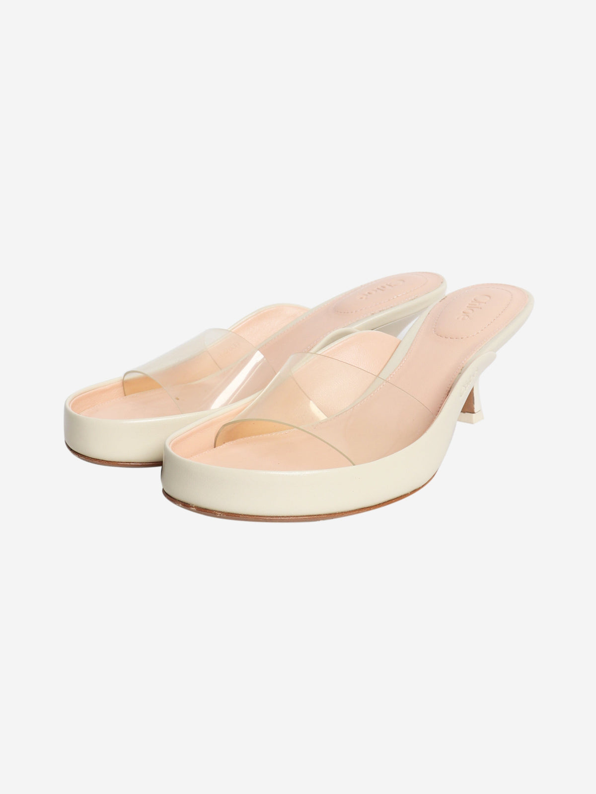 Soft ivory Junie heeled mules - size EU 37 Heels Chloe 