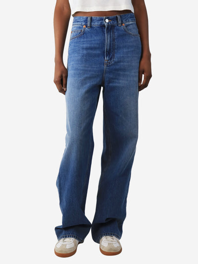 Blue straight leg jeans - size UK 6 Trousers Valentino 