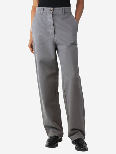 Grey cargo trousers - size UK 6 Trousers Miu Miu 