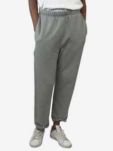 Les Tien Green straight-leg cotton-jersey sweatpants - size XS