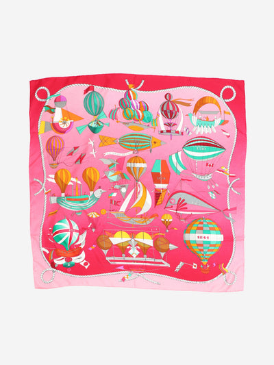 Pink Les Folies du Ciel silk scarf Scarves Hermes 